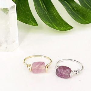💖Handmade 🤚✨Amethyst ring✨